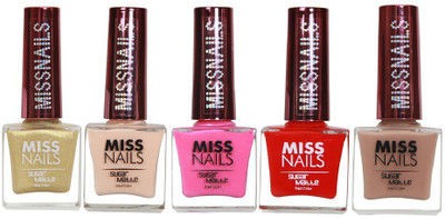 

MISS NAILS SUGAR MATTE COMBO SM04 Multi(Pack of 5)