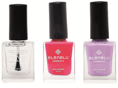 

Elenblu Mirror Glaze Top - Top Coats Nail Polish & Set of 2 Matte Nail Polish - Mauve Taupe & Princess Rule (9.9ml Each) Matte Nail Polish(Pack of 3)