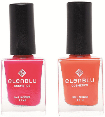 

Elenblu Mauve Taupe & Roseate Blush - (9.9ml Each) Matte Nail Polish(Pack of 2)