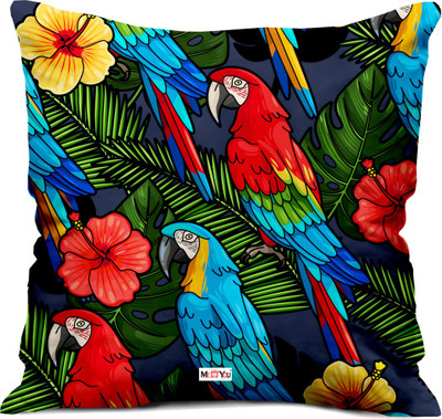 ME&YOU Microfibre Abstract Cushion Pack of 1(Multicolor)