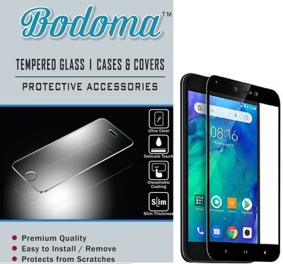 Bodoma Edge To Edge Tempered Glass for Mi Redmi Go(Pack of 1)