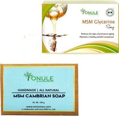 

Ionule MSM Glycerin Soap Cambrian Soap Combo of 2(200 g, Pack of 2)