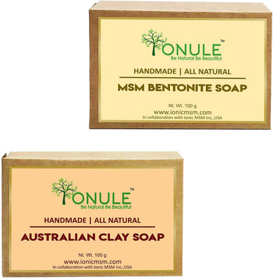 

Ionule Bentonite Soap Australian Clay Soap Combo of 2(200 g, Pack of 2)