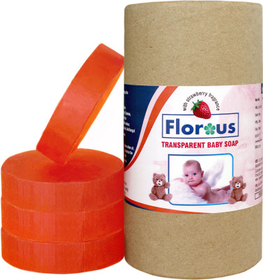 

Florous Transparent Baby Soap (4 x 75 gm)(300 g, Pack of 4)