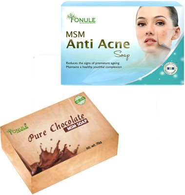 

Ionule MSM Anti Acne Soap MSM Chocolate Soap Combo of 2(200 g, Pack of 2)