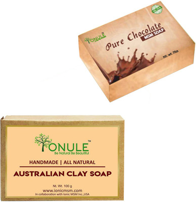 

Ionule MSM Chocolate Soap Australian Clay Soap Combo of 2(200 g, Pack of 2)