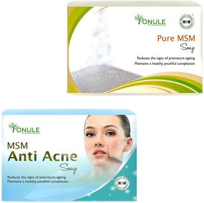 

Ionule Pure MSM Soap For Natural Beauty MSM Anti Acne Soap Combo of 2(200 g, Pack of 2)