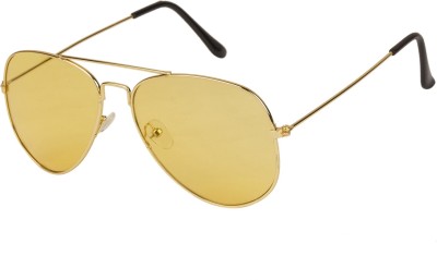 Arzonai Aviator Sunglasses(For Men & Women, Yellow)