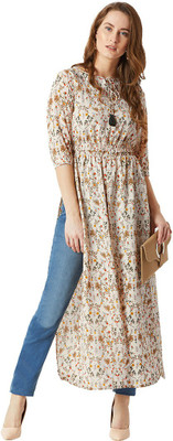Miss Chase Casual Regular Sleeve Printed Women Multicolor Top
