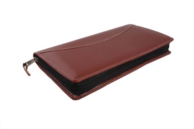 COI Expendable Leatherite Cheque Book Holder/Document Holder(Brown)