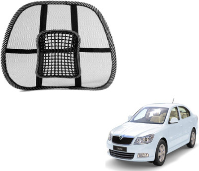 MOCKHE Nylon Seating Pad For  Skoda Laura(Front Seat, Back Seat Black)