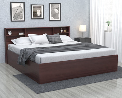 Forzza Jasper Engineered Wood King Bed(Finish Color - Wenge, Delivery Condition - Knock Down)