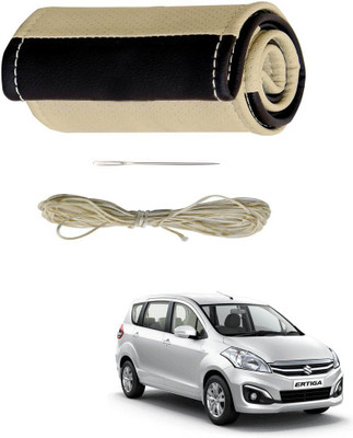 AYW Hand Stiched Steering Cover For Suzuki Ertiga(Beige, Brown, Leather)