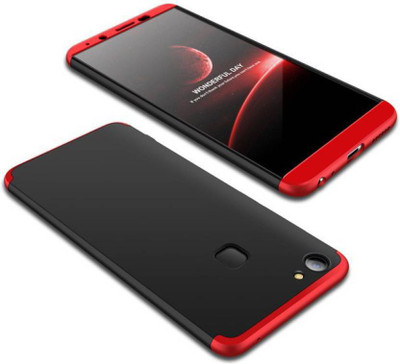 BRK Front & Back Case for VIVO V7 Plus(Red, Black, Shock Proof)