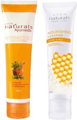 

Avon Naturals Cleanser Combo (milk-honey & ayurveda)(200 g)