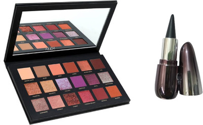 Miss Boss hb desert dusk palette and Natural Kajal Pack of 1-SGP 3 g (Black) combo(Set of 2)