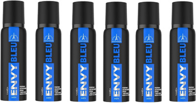 

ENVY Bleu Perfume Deodorant Spray 120ML Each (Pack of 6) Deodorant Spray - For Men(810 ml, Pack of 6)