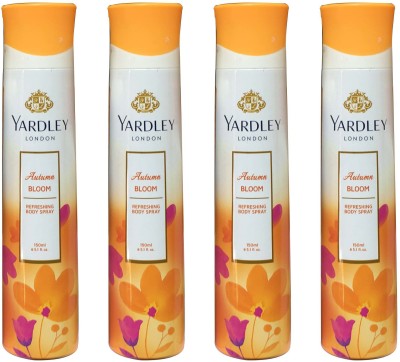 

Yardley London AUTUMN BLOOM PACK OF 4 Body Spray - For Women(150 ml, Pack of 4)