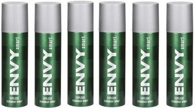 

ENVY Smart Explode Deodorant Spray 135 ML Each (Pack of 6) Deodorant Spray - For Men(810 ml, Pack of 6)