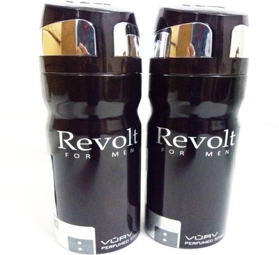 VURV REVOLT Deodorant Spray - For Men(400 ml, Pack of 2)