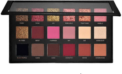 

BAGRIA 18 Colors Matte Textured Eyeshadow palette 18 g (Rose Gold Editions) 18 g(MULTICOLOUR)