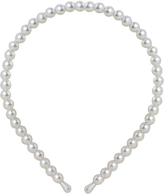 

MorningGlory Pearl Head Bands for Girls Head Band(White)