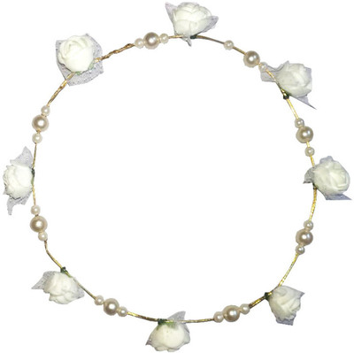 

MorningGlory White Tiara for Girls/Women Head Band(White)