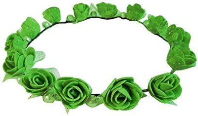 MorningGlory Green Tiara for Girls/Women Hair Band, Head Band(Green)