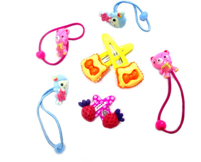 

OBEROI KIDDIE Hair Clip, Rubber Band(Multicolor)