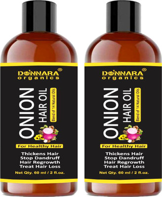 Donnara Organics Onion Herbal Hair Oil Blend 14 Natural Oils