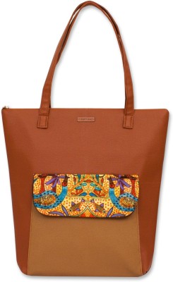 CRAFTHUES Women Tan, Brown Tote