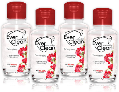 

ever clean Hand sanitizer.(60 ml, Bottle, Pack of 4)