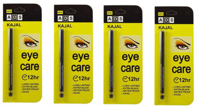 

ADS Kajal Waterproof Long-Lasting Pack of 4(black)