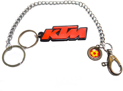 KTM and KTB200 Ball Hook Locking Chain keyring Key Chain