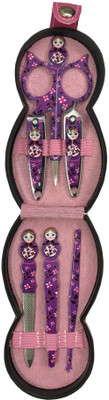 

shoppers stoppers Purple Antique Japanese Doll Manicure Pedicure Set - 6 Pcs(6 ml, Set of 1)