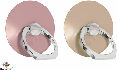 befunky Phone Ring Stand Holder [Round Shape (Universal) (2 Pieces, Mix Colors) Mobile Holder