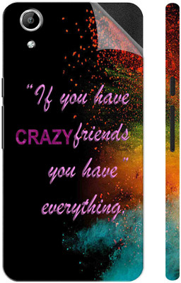 Snooky Micromax Canvas Selfie Lens Q345 Mobile Skin(Multicolor)