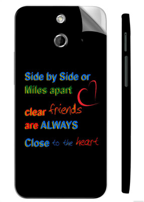 Snooky Friends 1275M-SknHtE8 Htc One E8 Mobile Skin(Black)