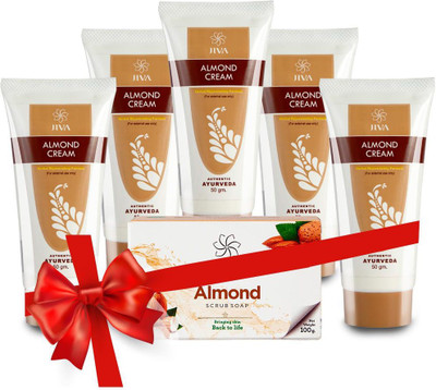 

Jiva Almond Soap Single Free Almond Cream Pack of 5(50 g)