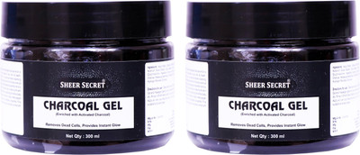 Sheer Secret Charcoal Gel 300ml (Pack of 2)(600 ml)