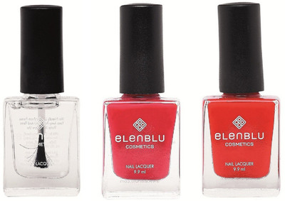 

Elenblu Mirror Glaze Top - Top Coats Nail Polish & Set of 2 Matte Nail Polish - Formal Affair & Wicked (9.9ml Each) Matte Nail Polish(Pack of 3)