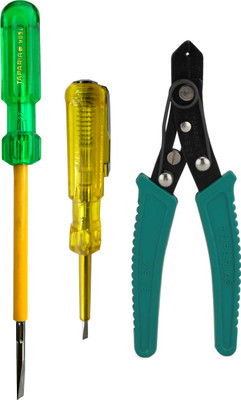 TAPARIA 905 I WS-06 and 813 pack of 3 home tool kit( 2 in 1 magnetic screwdriver and tester and wire cutter pack of 3) Hand Tool Kit(3 Tools)
