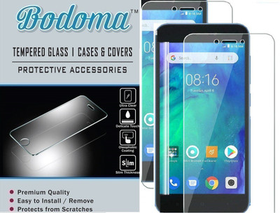 Bodoma Tempered Glass Guard for Mi Redmi Go(Pack of 2)