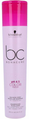 

Schwarzkopf Professional BC pH4.5 Color Freeze Sulfate Free Shampoo, Pink(250 ml)
