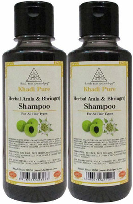 

Khadi Pure Herbal Amla & Bhringraj Shampoo - 210ml (Set of 2)(420 ml)