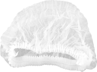 

BeFit Disposable Stretchable White Caps - Cover Hair For Cooking & Hygiene 100 Pcs