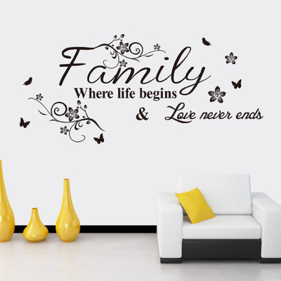 marvellous 59 cm m-familywhere60 Self Adhesive Sticker(Pack of 1)