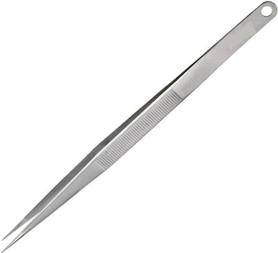 

WOWSOME 18cm Long Tweezers Stainless Steel Electronic Pointed Tip Straight Tweezer