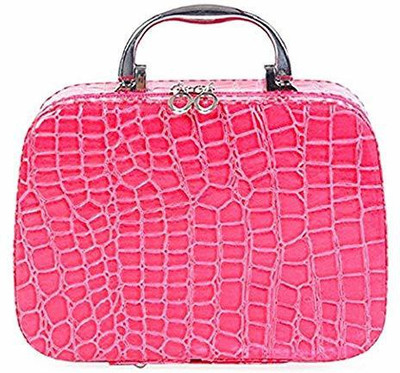 

ShoppoStreet Cosmatics Bag And Storage Vanity Bag Pink color Vanity Box(Pink)