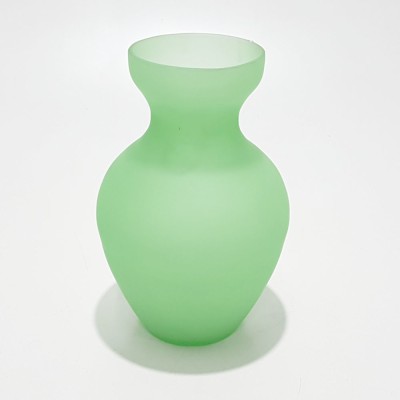 Decent Glass Flower Vase Glass Vase(5.5 inch, Green, Purple, Red)